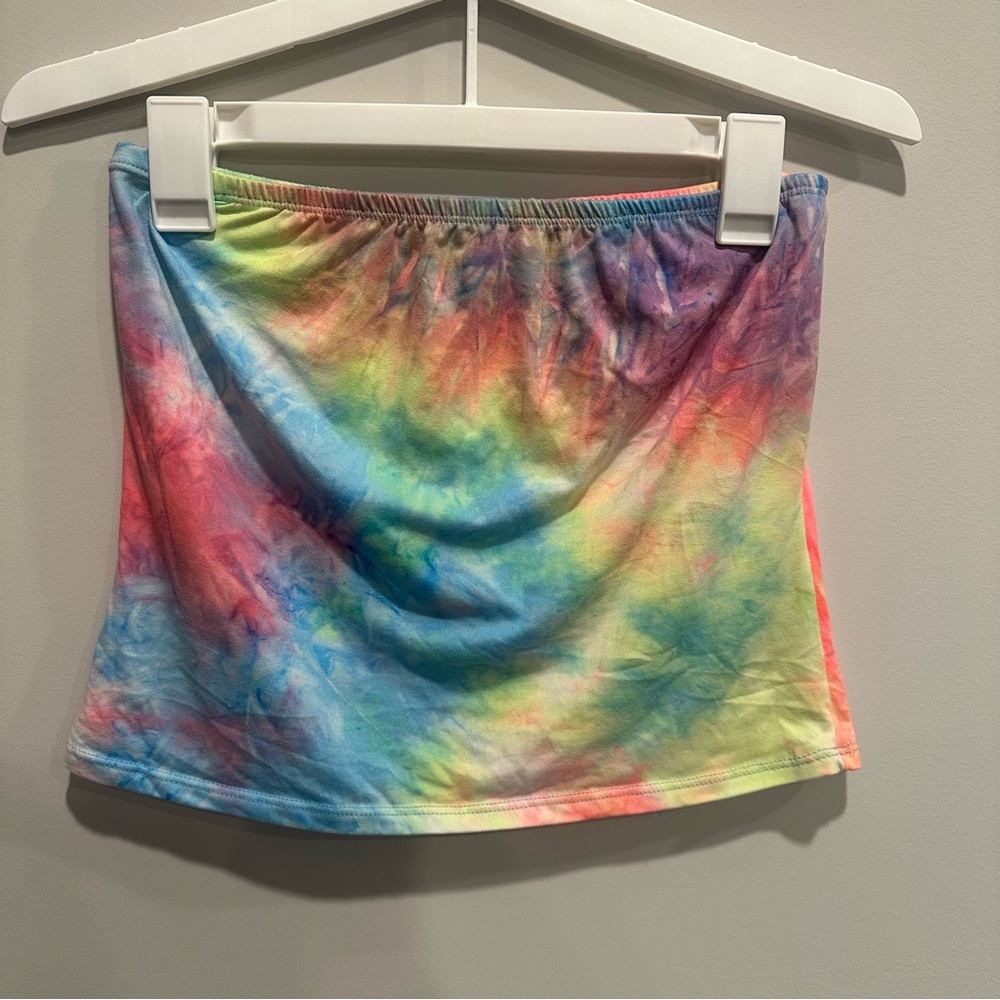 Colorful Tie-Dye Crop Top